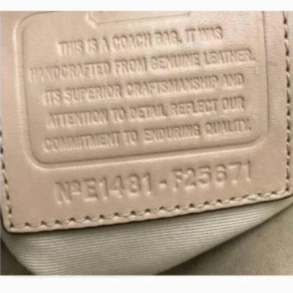 Coach Tan Satchel Bag. ** SEE PHOTOS - Picture 11 of 12